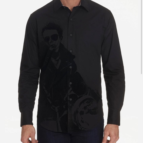 Robert Graham Black Chopper Sport Shirt